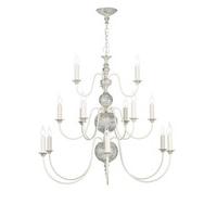 fle1512 flemish 15 light distressed grey ceiling pendant