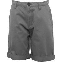 Fluid Boys Twill Roll Up Shorts Pewter