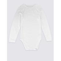 Flat Seams Pure Cotton Long Sleeve Bodysuit (9-16 Years)