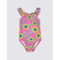 Floral Print Swimsuit with Lycra Xtra Life (0-5 Years)
