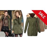 Fleece-Lined Winter Parka - 2 Colours