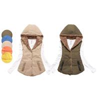 fleece lined hooded gilet 5 colours