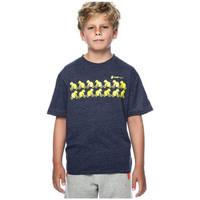 flow society t shirt leo boyss childrens t shirt in blue