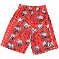 flow society shorts noah boyss childrens shorts in red