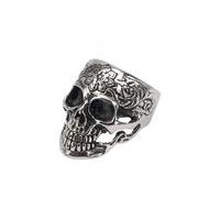 flower skull ring size ring size o