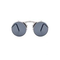 Flip Lens Round Steampunk Sunglasses