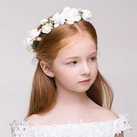 flower girls fabric plastic headpiece wedding special occasion outdoor ...