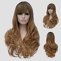 Flax micro volume long hair and the wind nightclub performances Street color million with a partial wig.