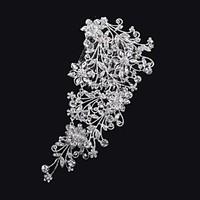 Flower style Women Alloy Hair Combs With Cubic Zirconia Wedding/Party Headpiece