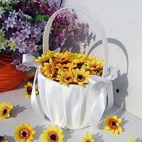 Flower Basket Satin Bow