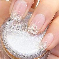 Flicker White Glitter Powder Nail Art Decorations