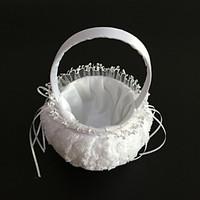 flower basket satin lace 9 23 cm ribbons 1
