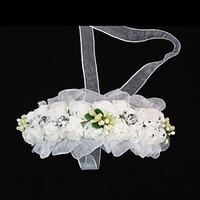 flower girls tulle paper headpiece wedding special occasion casual hea ...