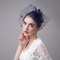 Flax Net Headpiece-Wedding Special Occasion Fascinators Birdcage Veils 1 Piece