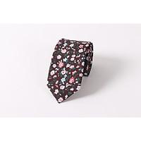 Floral tie Cotton printing fashion wedding skinny men leisure tie