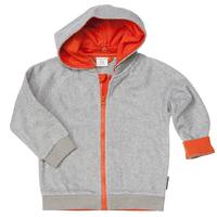 Fleeced Baby Hooded Jacket - Grey quality kids boys girls
