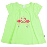 Flamingo Motif Girls Top - Green quality kids boys girls