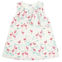 flamingo print top white quality kids boys girls