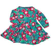 Floral & Elephants Print Baby Dress - Green quality kids boys girls