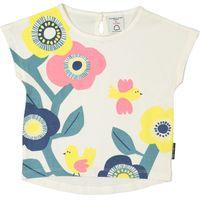 floral baby t shirt white quality kids boys girls