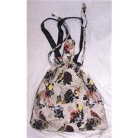 floral slouchy drawstring bag unbranded size not specified cream ivory ...