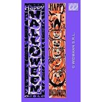 Flocked Halloween Banner Metallic 32x150cm