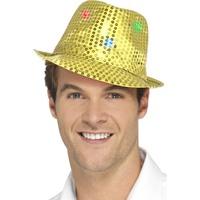 Flashing Sequin Hat - Gold