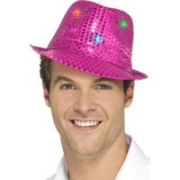 Flashing Sequin Hat - Pink