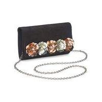 Flower Embellished Clutch Bag