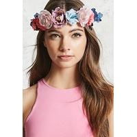 Floral Faux Suede Headwrap