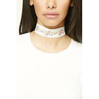 Floral Embroidered Choker