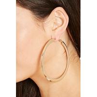 Flat Oversized Hoop Earrings