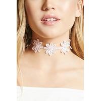 floral crochet choker