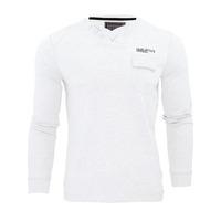 Floura Long Sleeve Top with Pocket in Optic White - Dissident