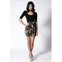 Floral Lantern Skirt Dress