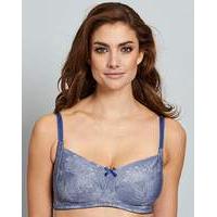 Fleur Non Wired Bra Navy