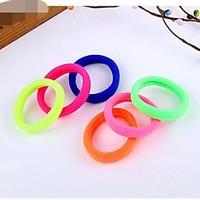 Fluorescent Color Candy Color Tire Hair Rope High Elasticity Elastic Hair Bands