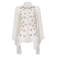 Floral Pearl Embellished Blouse