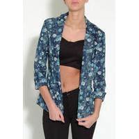 Floral Print Blazer