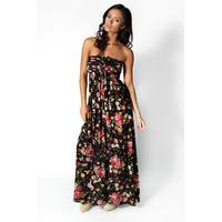 Floral Bow Tie Maxi Dress