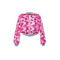 Floral Print Bomber Jacket