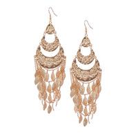 Floral Leaf Chandelier Earrings