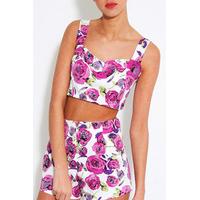 Floral Cotton Crop Top