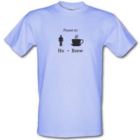 fluent in he brew male t shirt