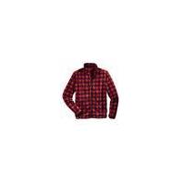 Fleece Jacket, red checked in various sizes