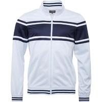 Fluid Mens Tricot Track Top White/Navy