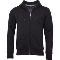 fluid mens fleece zip through hoody charcoal marl