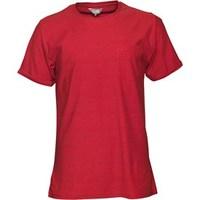 Fluid Mens Striped T-Shirt Red/Navy