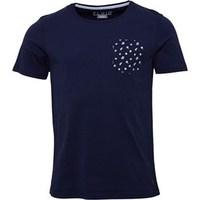 fluid mens printed pocket t shirt navy