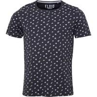 Fluid Mens All Over Printed T-Shirt Charcoal Marl